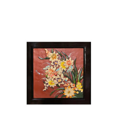 Handcrafted Ceramic Paintings With Flower Vase Pattern 3