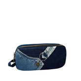 Handmade Upcycled Denim 2 Compartment Pen Case