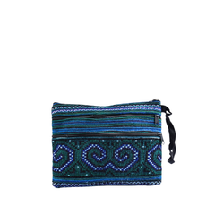 3 Lock Hand-Woven Brocade Wallet