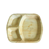 Areca Palm Leaf 3-Compartment Rice Plate