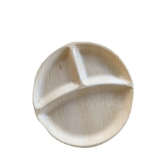 Areca Palm Leaf 3-Compartment Tray