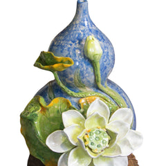 Bat Trang Handcrafted Ceramic Flower Vase 141