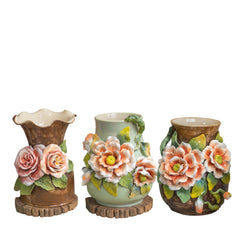 Bat Trang Handcrafted Ceramic Flower Vase 153
