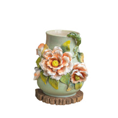 Bat Trang Handcrafted Ceramic Flower Vase 153