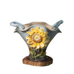 Bat Trang Handcrafted Ceramic Flower Vase 164