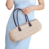 Boat-Shaped Handbag Made From Banana Fiber