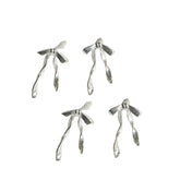 Bow-Shaped Earrings For Women Handcrafted 925 Sterling Silver