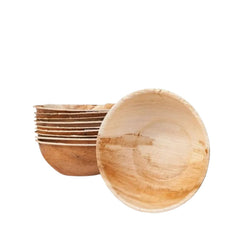 Bowl Rounded Areca Palm Leaf
