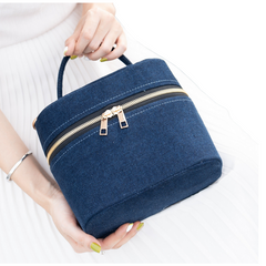 Handmade Upcycled Denim Box Bag