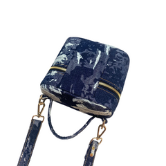 Handmade Upcycled Denim Box Bag