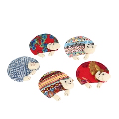 Hand-Woven Brocade Coasters 1