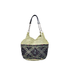 Hand-Woven Brocade Handbag