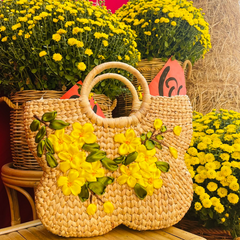 Butterfly Shaped Water Hyacinth Bag 1
