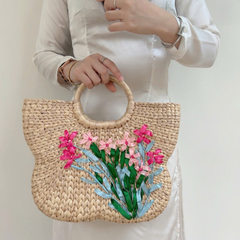 Butterfly Shaped Water Hyacinth Bag 2