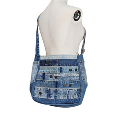Handmade Upcycled Denim CATA Bag 2