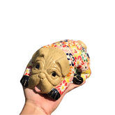 Ceramic Dog With Hundred Flower Pattern