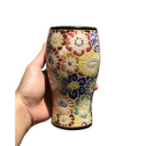 Ceramic Mug With Hundred Flowers Pattern