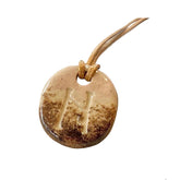 Ceramic Pendant With Raised Letters 2