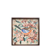 Ceramic Tea Tray With Nightingale Pattern
