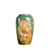 Ceramic Vase With Baby Pattern