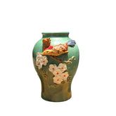 Ceramic Vase With Embossed Plum Blossom Design