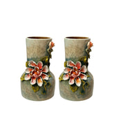 Ceramic Vase With Peony Flower Pattern