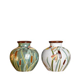 Ceramic Vase With Dragonfly Pattern