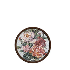 Ceramic Wall Art With Rose Pattern
