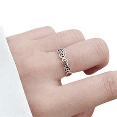Coin-Shaped Rings for Women Handcrafted 925 Sterling Silver