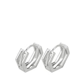 Cool Round Men's Earrings Handcrafted 925 Sterling Silver