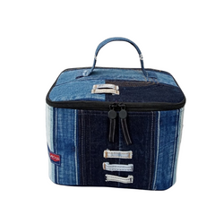 Handmade Upcycled Denim Cosmetic Box