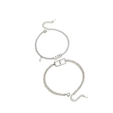Couple Bracelets Handcrafted 925 Sterling Silver