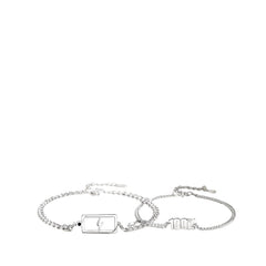 Couple Bracelets Handcrafted 925 Sterling Silver