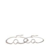 Couple Bracelets with Rose Design Handcrafted 925 Sterling Silver