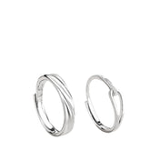 Couple Rings Handcrafted 925 Sterling Silver