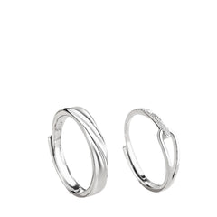 Couple Rings Handcrafted 925 Sterling Silver