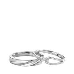 Couple Rings Handcrafted 925 Sterling Silver