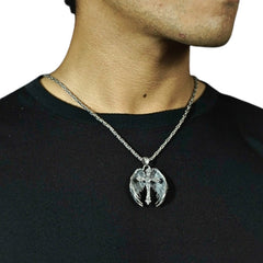 Cross Pendant With Wings Handcrafted 925 Sterling Silver