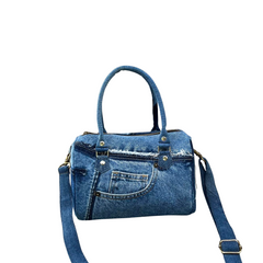 Handmade Upcycled Denim Crossbody Bag