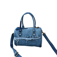 Handmade Upcycled Denim Crossbody Bag