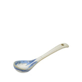 Curved-Handle Ceramic Sugar Spoon 1