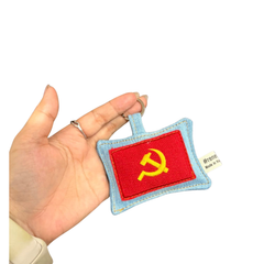 Handmade Upcycled Denim Decorative Keychains 03