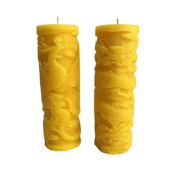 Dragon And Phoenix Pillar Candle