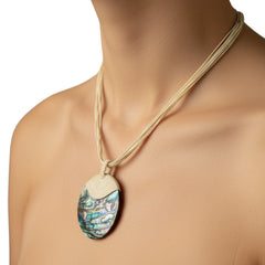 Elegant Handcrafted Abalone Shell Necklace 1