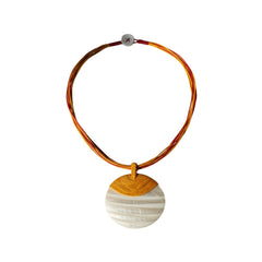 Elegant Handcrafted Pearl Shell Necklace