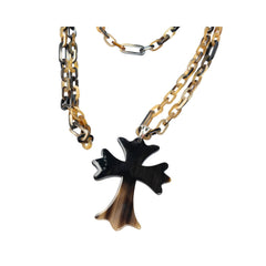 Ethical Handcrafted Buffalo Horn Cross Pendant 3