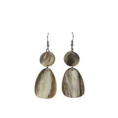 Ethical Handmade Buffalo Horn Luxury Earring 1