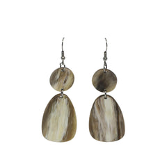 Ethical Handmade Buffalo Horn Luxury Earring