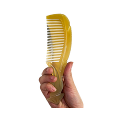 Ethical Handcrafted Buffalo Horn Comb 6
