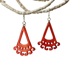 Ethical Handcrafted Buffalo Horn Earring 10